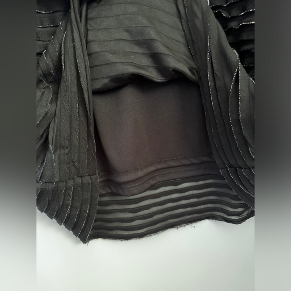 PETER NYGARD Swim coverup frilly sheath dress, beach dress sparkle ruffles L - Picture 5 of 9